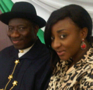 Ini Edo Spotted With President Goodluck Jonathan In Aso Rock peculiarmagazine