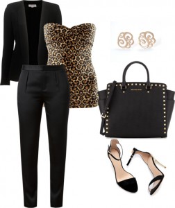 Be Daring, Opt For Leopard Prints And Leather For Your Chic Office Look peculiarmagazine