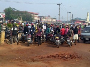 Mass Protest in Benin over Motorcycle Ban peculiarmagazine