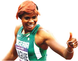 Moscow 2013: Okagbare finishes 6th in 100m