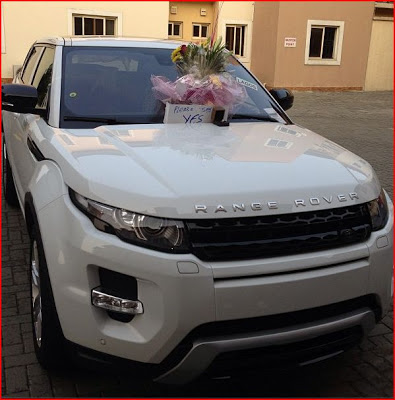 Peter Okoye Proposes To Lola Omotayo With A Range Rover