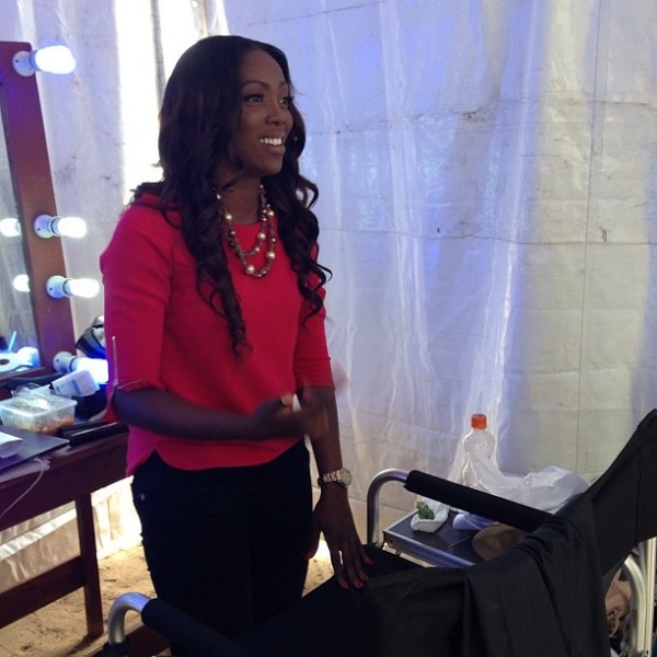 Photos: Tiwa Savage Spotted on set of TV series ‘Shuga’ peculiar magazine
