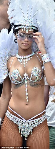  Rihanna parties at Barbados carnival peculiar magazine
