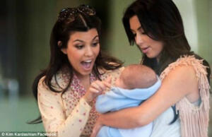 Kim Kardashian Annoys Fans by Posting a Fake Picture of Baby, North West