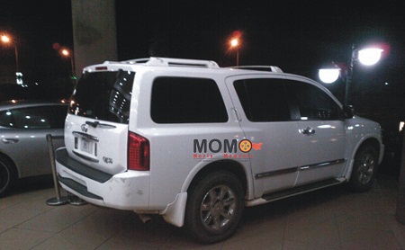 Omotola Ekeinde steps out in her customized Infinity QX56 SUV