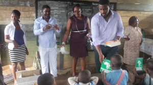 John Dumelo donates supplies to deprived school in Cameroon peculiarmagazine