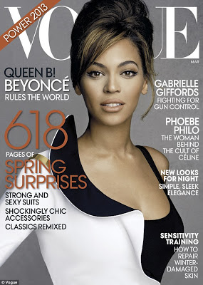 Beyonce covers March issue of Vogue magazine 
