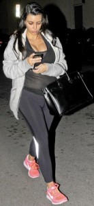 First look at Kim Kardashian's growing baby bump 