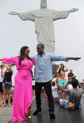 Kim K and Kanye in Rio de Janeiro, Brazil