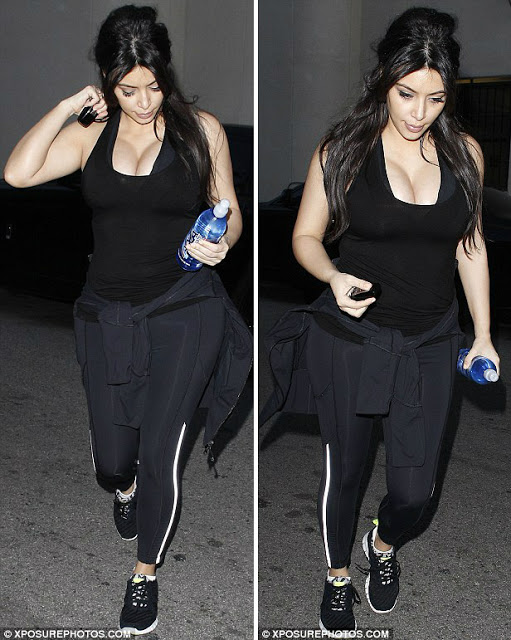 Pictures of Kim Kardashian's pregnant boobs 