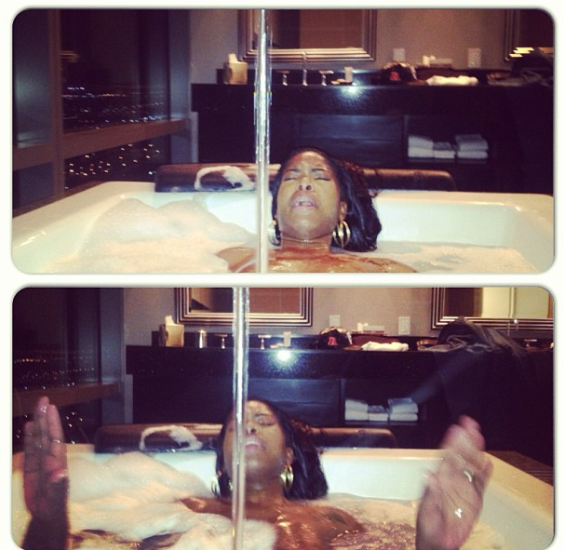 Rapper Camron release photos of him & his fiancee having sex in the tub
